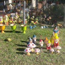 Garden gnomes in Paraguay